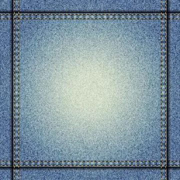 Denim texture background. Vector jeans blue pattern. Stock Illustration