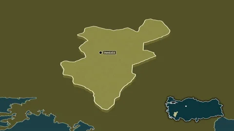 Denizli, Turkiye, Turkey, extruded. Pattern Video stock 169274485