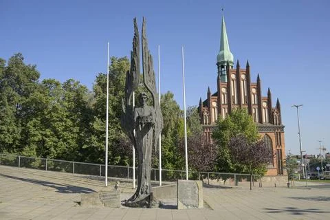  Denkmal für die gefallenen Werftarbeiter von 1970, Malopolska, Stettin, W.. Stock Photos