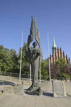  Denkmal für die gefallenen Werftarbeiter von 1970, Malopolska, Stettin, W.. Stock Photos