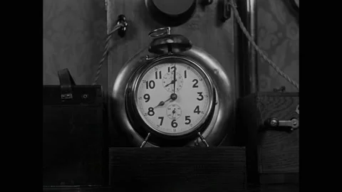 DENMARK - 1929 - in this comedy, an alarm clock goes off, setting in motion a Stock Footage 304168003