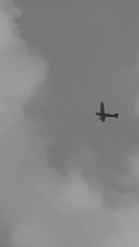 DENMARK - 1929 - in this silent comedy, a pilot manages to land a plane remotely Stock Footage 340285657