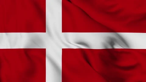 Denmark 4K waving flag in loop Stock Footage 139565469