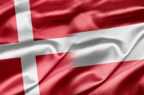 Denmark and austria Stock Illustration