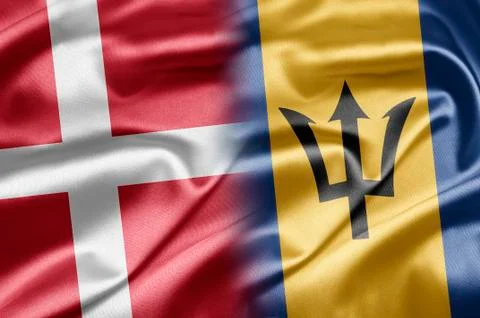 Denmark and barbados Stock Illustration