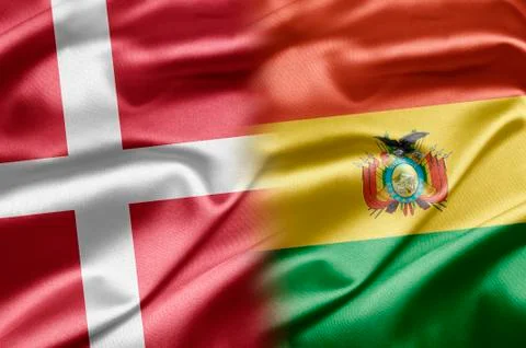 Denmark and bolivia Stock Illustration