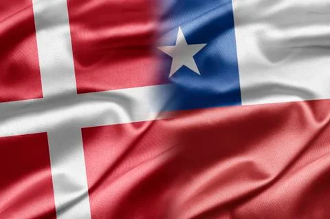Denmark and chile Stock Illustration