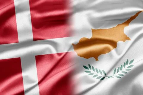 Denmark and cyprus Stock Illustration