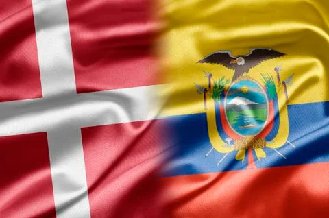 Denmark and ecuador Stock Illustration