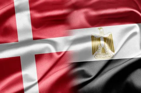 Denmark and egypt Stock Illustration