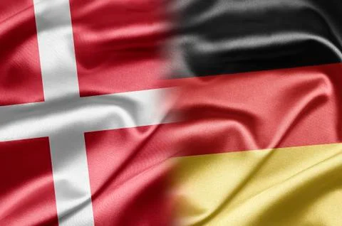Denmark and germany Stock Illustration