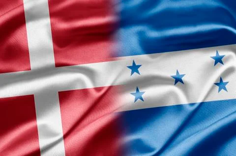 Denmark and honduras Stock Illustration