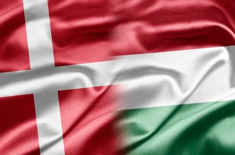 Denmark and hungary Stock Illustration