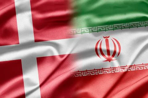 Denmark and iran Stock Illustration