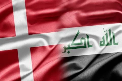 Denmark and iraq Stock Illustration