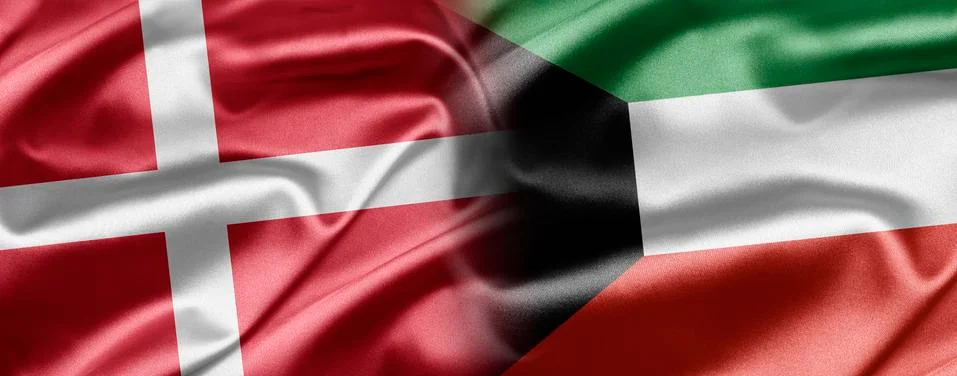 Denmark and kuwait Stock Illustration