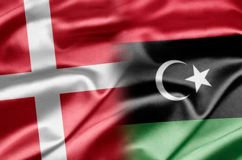 Denmark and libya Stock Illustration
