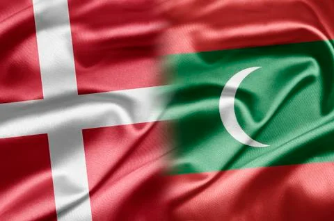 Denmark and maldives Stock Illustration