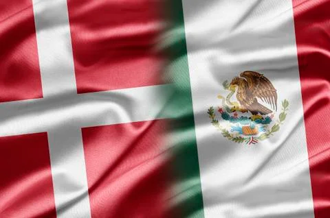Denmark and mexico Stock Illustration