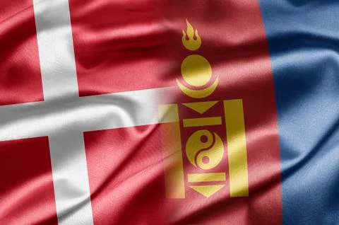Denmark and mongolia Stock Illustration