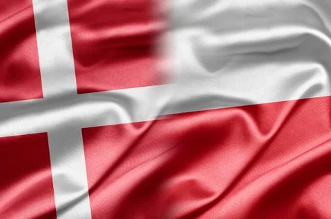 Denmark and poland Stock Illustration