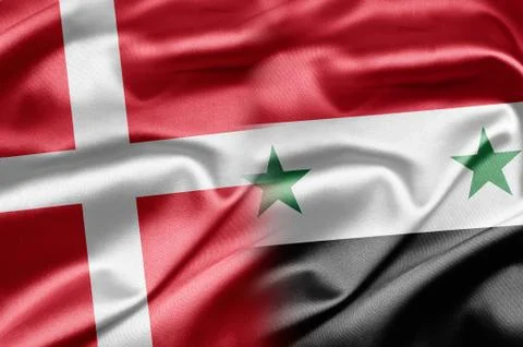Denmark and syria Stock Illustration