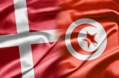 Denmark and tunisia Stock Illustration