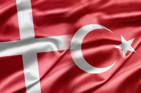 Denmark and turkey Stock Illustration