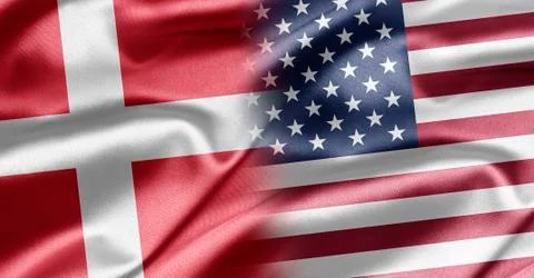 Denmark and usa Stock Illustration