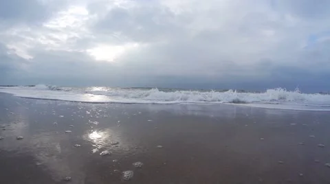 Denmark in autumn, coast Stock Footage 68950423