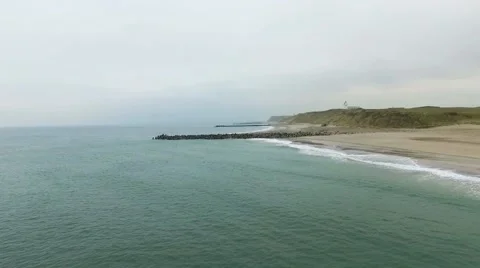 Denmark in autumn, coast Stock Footage 68958561