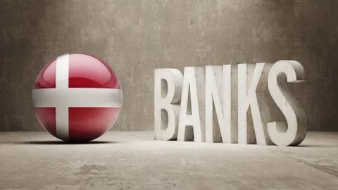 Denmark. Banks  Concept Stock Illustration