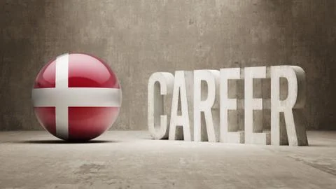 Denmark. Career  Concept Stock Illustration