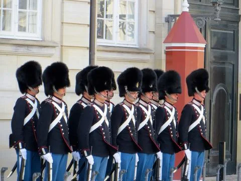 Denmark changing of the guard  Stock Photos
