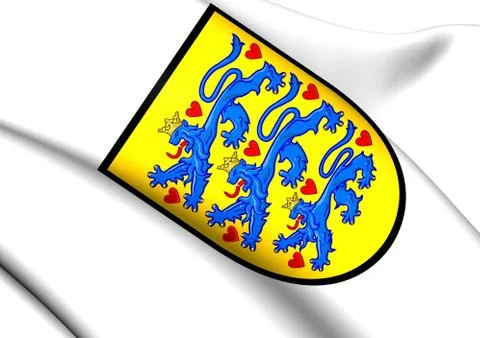 Denmark coat of arms Stock Illustration