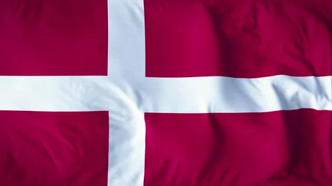 DENMARK COUNTRY FLAG Stock Footage 282309581