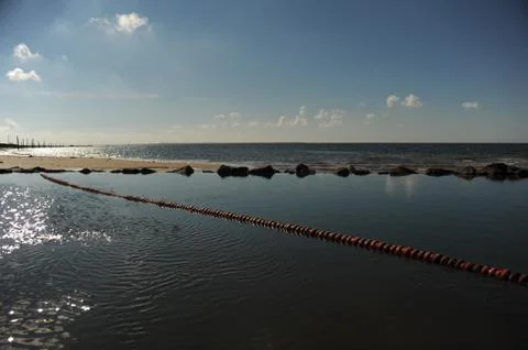 Denmark Esbjerg Ocean Beach Stock Photos
