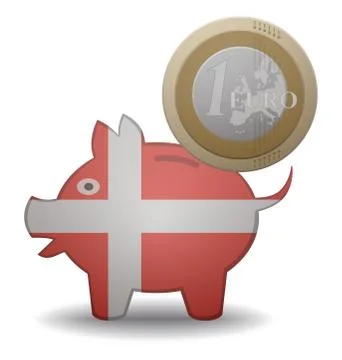 Denmark euro イラスト素材