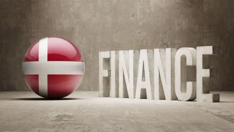 Denmark. Finance  Concept. Stock Illustration