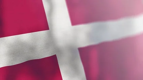 Denmark flag animated 스톡 동영상 80597643