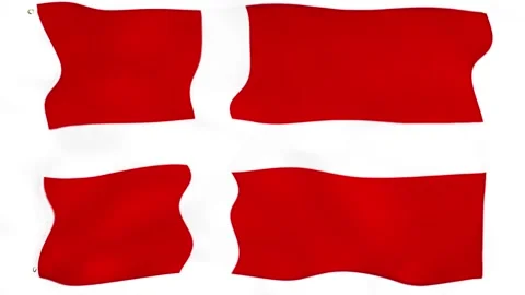 DENMARK FLAG ANIMATION Stock Footage 221960562