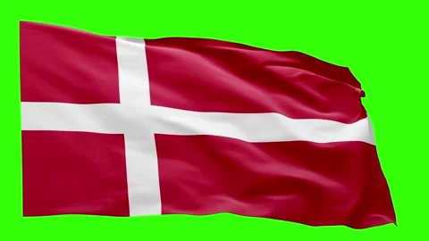 Denmark Flag Animation – Seamless Loop (4K UHD) Stock Footage 317761290