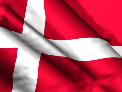 Denmark flag background Stock Illustration