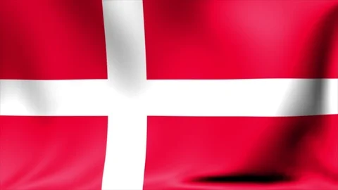 Denmark Flag. Background Seamless Looping Animation. 4K High Definition Video Video stock 71840239