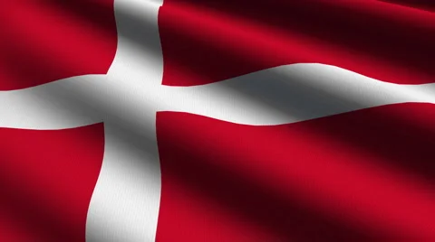 Denmark flag close up Stock Footage 882857