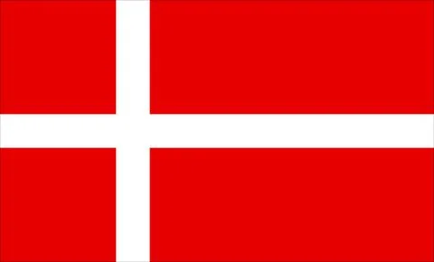 Denmark Flag Design Stock Illustration