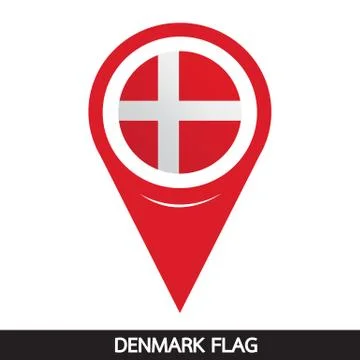 Denmark flag design illustration Stock Illustration