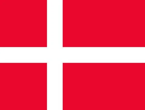 Denmark flag design, original kingdom danish icon, national symbol vector ill 스톡 일러스트