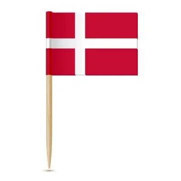 Denmark Flag. Flag toothpick 10eps Stock Illustration