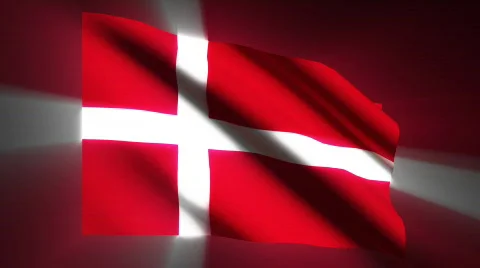 Denmark Flag Stock Footage 846006